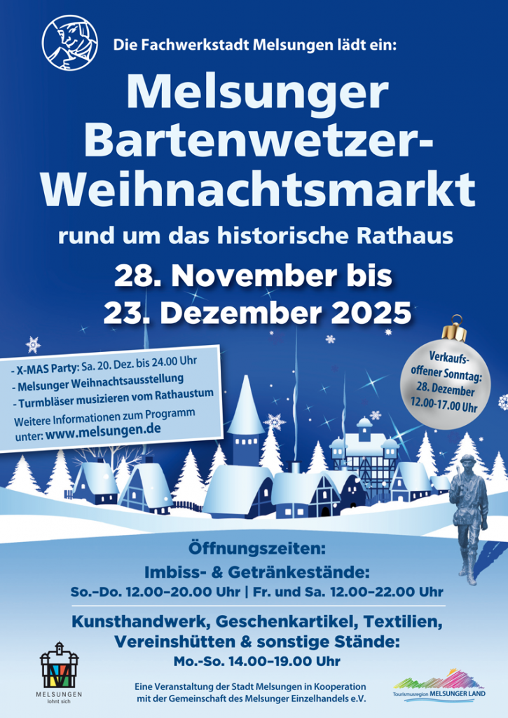 Plakat Winterzauber-Sonntag in Melsungen 2025